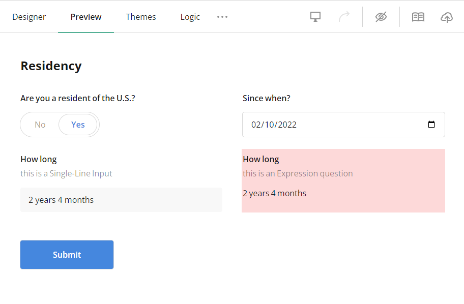 An Expression question that calculates and dysplays duration between two other date fields